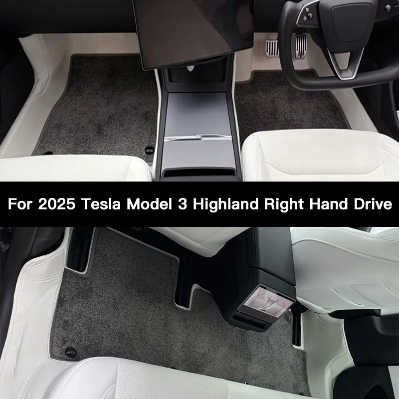 For 2023 2024 2025 Tesla Model 3 Highland Custom Fit Car Accessories Floor Mat Interior ECO Material Only Right Hand Drive