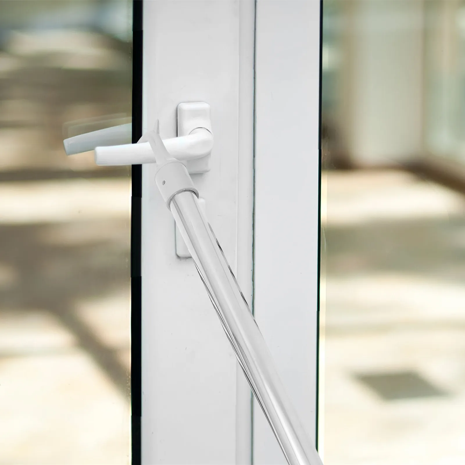 Adjustable Window Curtain Rod Telescopic Shade Pole Push Pull Wand Easy Install Smooth Operation for Blinds and Curtains