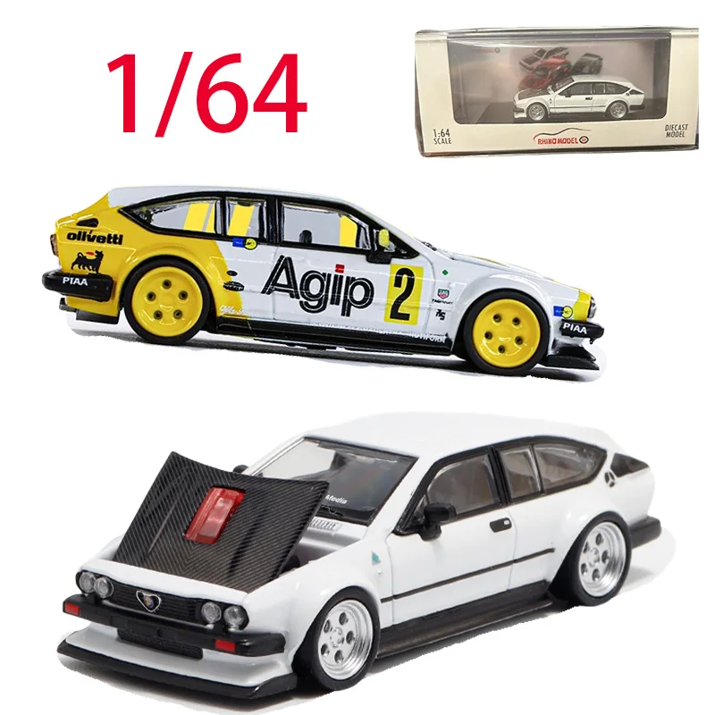 

RM Diecast 1/64 Scale Nissan Alfa Romeo GTV6 Widebody Modified Alloy Car Model Toys for Boys Gift Collection