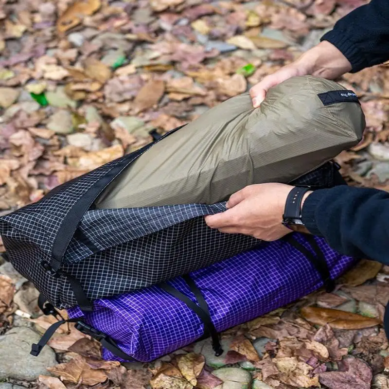 Multifunktionaler Dacron-Rucksack mit leichter, erweiterbarer Aufbewahrungstasche, perfekt zum Wandern, Camping und Backpacking. – Detail 9