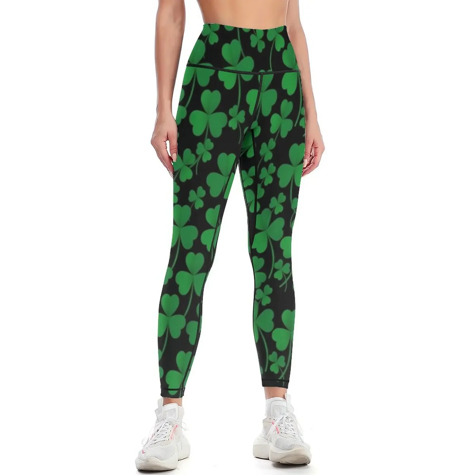 

Lucky Irish Clover Design Leggings leggins push up woman Women's fitness joggers for active wear Womens Leggings