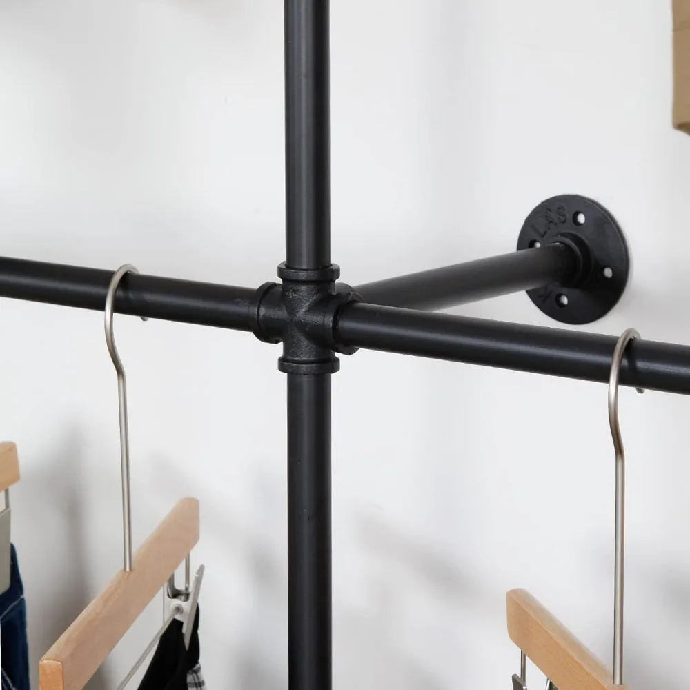 Modern Simple Industrial Pipe Clothing Rack, Display