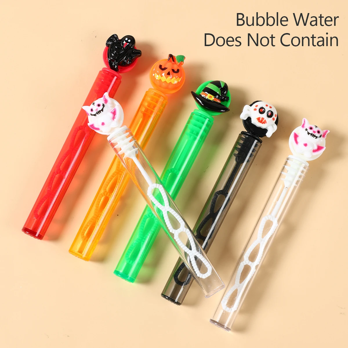 10/20pcs Mini Halloween Pumpkin Soap Bubble Tube Happy Halloween Party Decorations Kids DIY Toys Trick or Treat Party Supplies