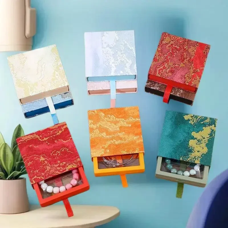 Pull-Out Jewelry Box Floating Drawer Jewelry Display Case Bracelet Necklace Ring Holder Packaging Boxes