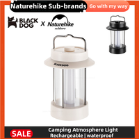 Naturehike & Blackdog Camping Atmosphere Lights Ultralight Portable Camping Camp Light Rechargeable Tent Lights Outdoor Tools