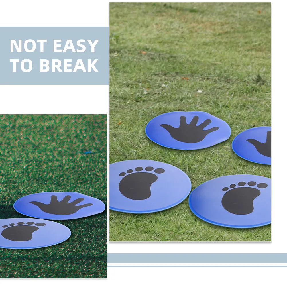 2Pairs Soccer Floor Pad Markers Tough PVC Training Sign Discs for Agility Drills Coordination Balance Football Coaching