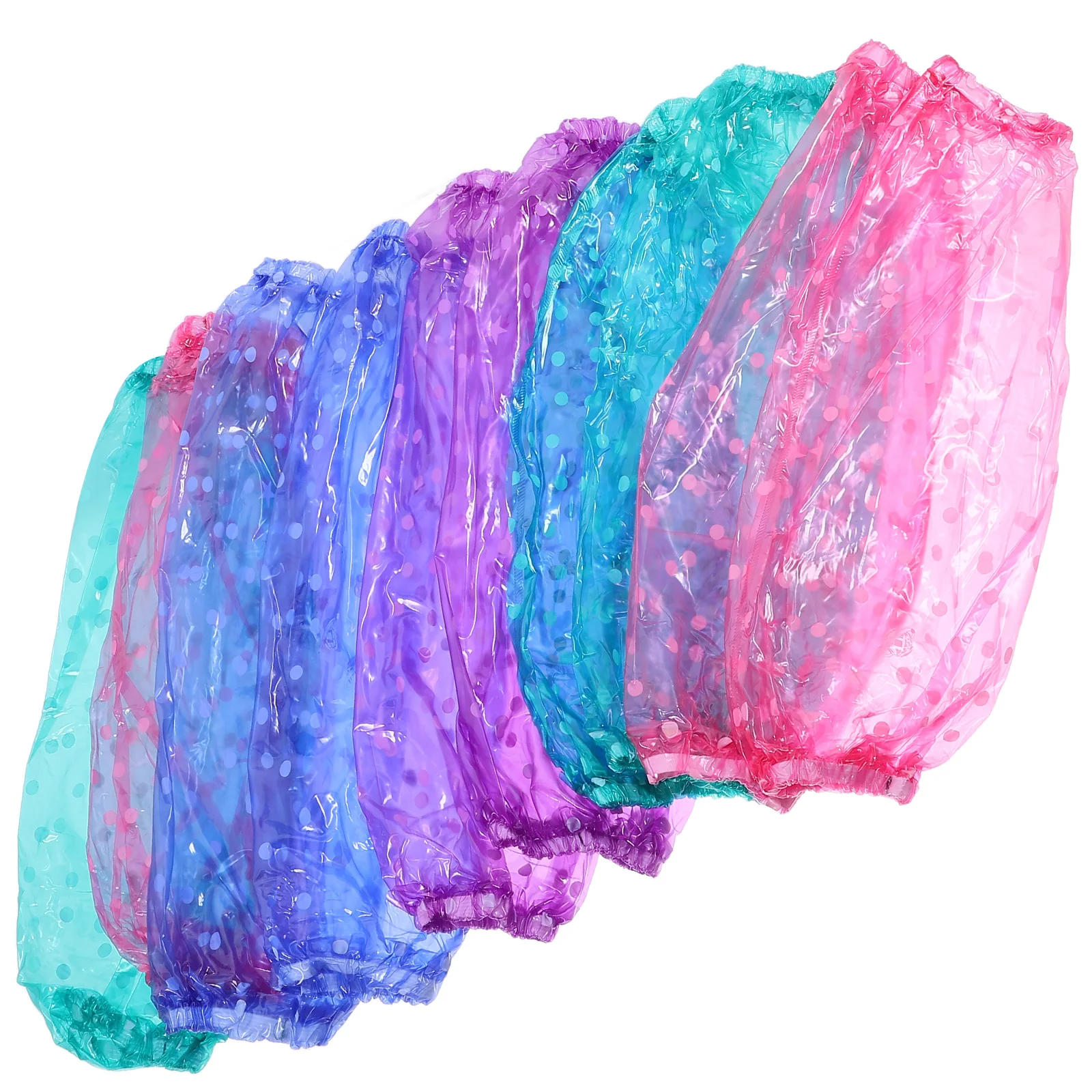 

6pcs Waterproof Oversleeve Arm Sleeve Protector PVC Elastic Cuff Kitchen Cleaning Tool Practical Labor Protection