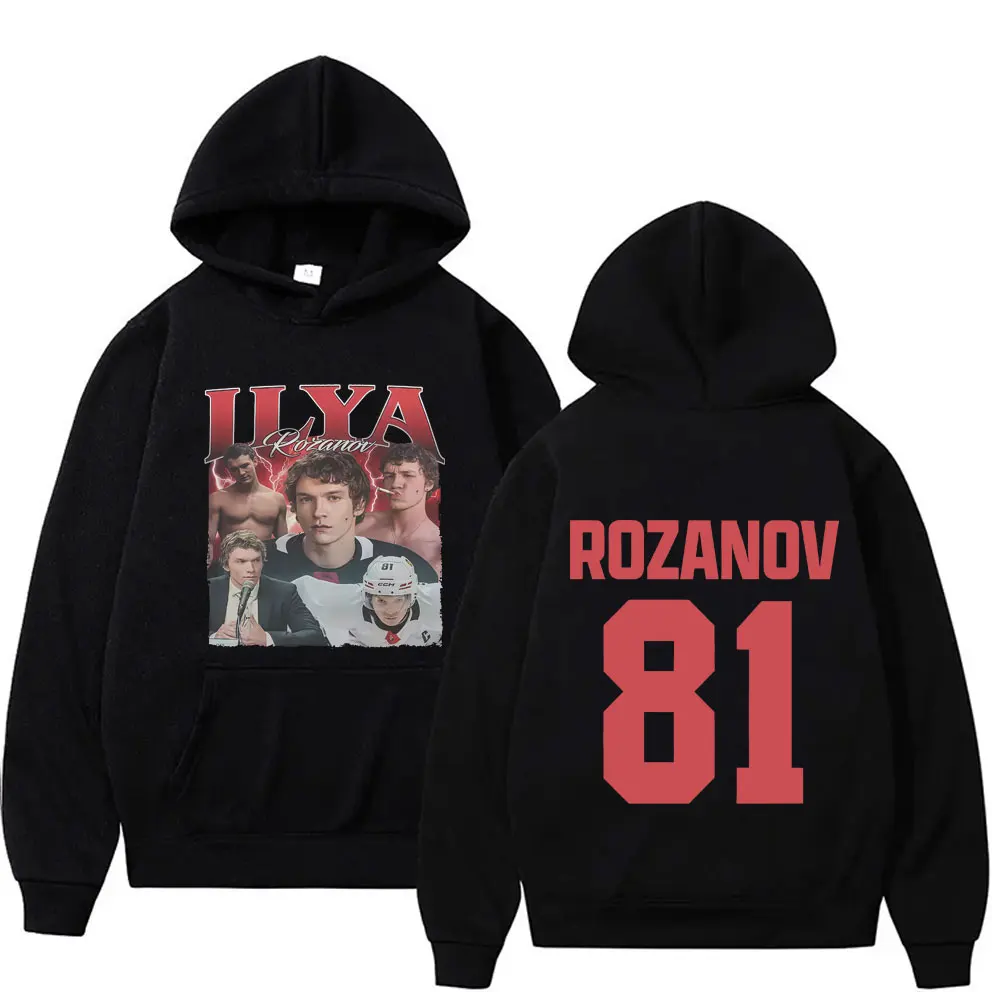 

Heated Rivalry Ilya Rozanov Hollanov 81 Hoodie Men's Women's Casual Oversized Streetwear Unisex Fashion Vintage Pullover Hoodies