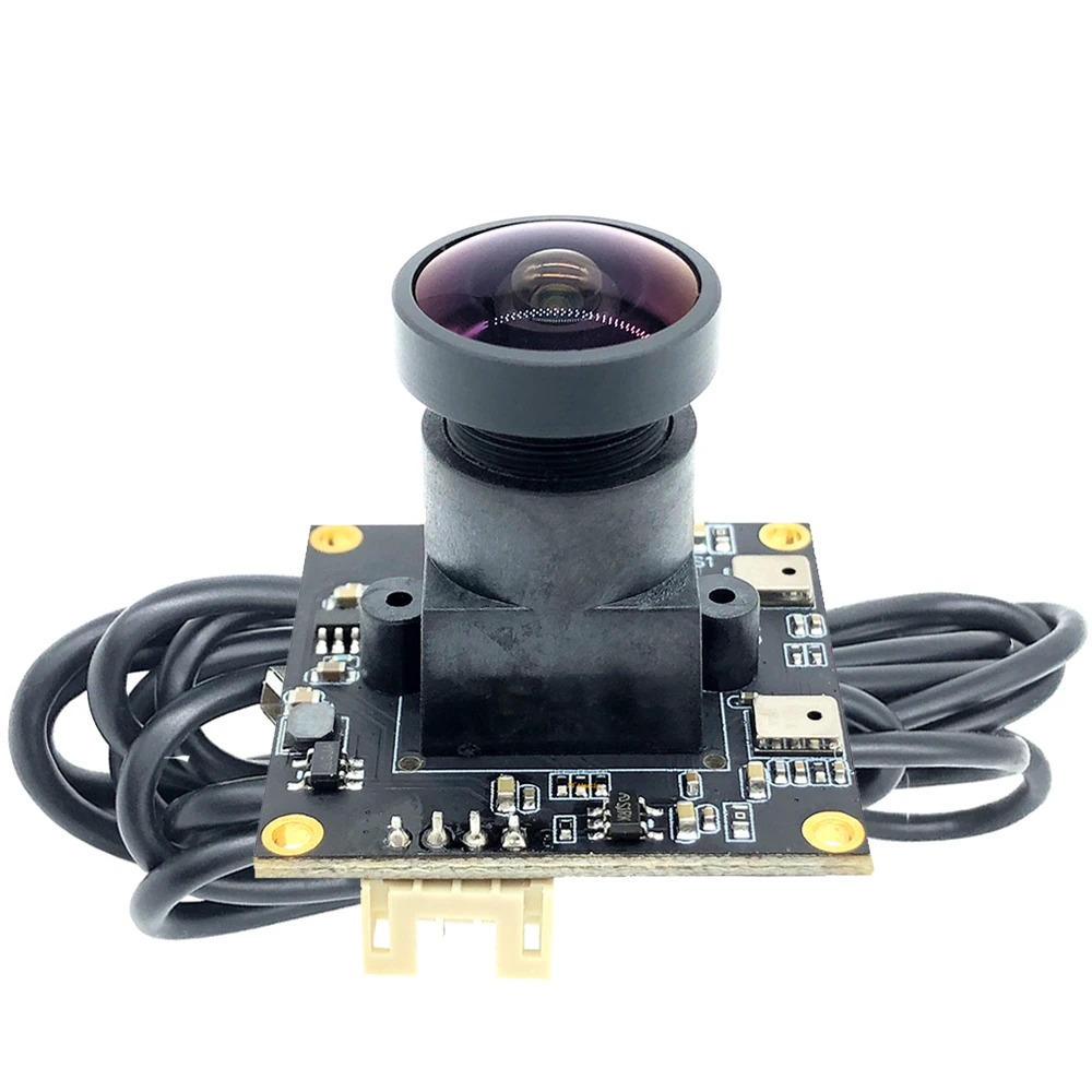 Webcam HD 1080P IMX291 Surveillance du niveau d'étoile 170 °   Module de caméra USB grand angle 30FPS Linux UVC 2MP pour microphone Windows
