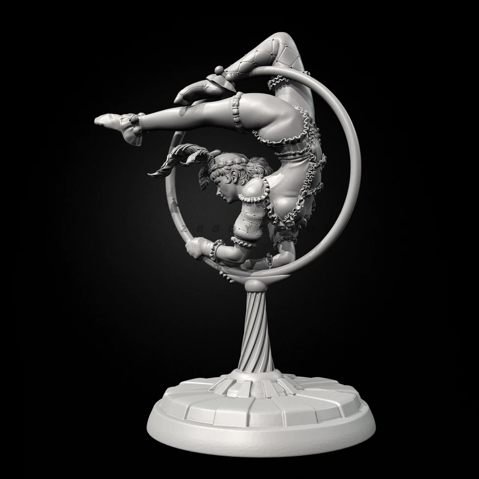 Kits de modèles en résine, hauteurs globales 38mm 50mm 75mm, figurine beauté incolore et auto-assemblée (impression 3D) TD-7494 /3D