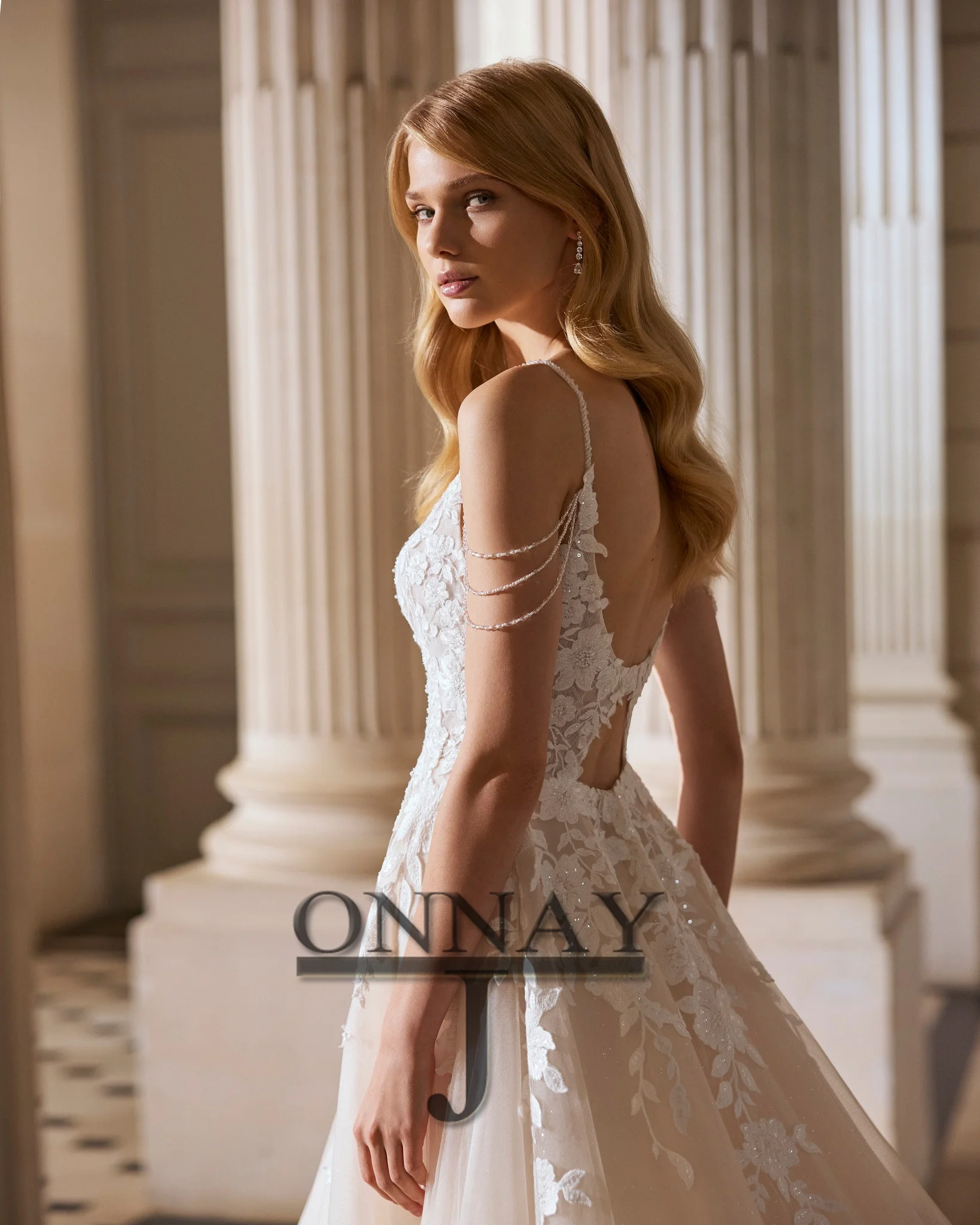 

Свадебные платья Bohe по индивидуальному заказу на тонких бретельках для женщин, свадебное платье со шлейфом и кружевной аппликацией для невесты, Vestidos De Novia