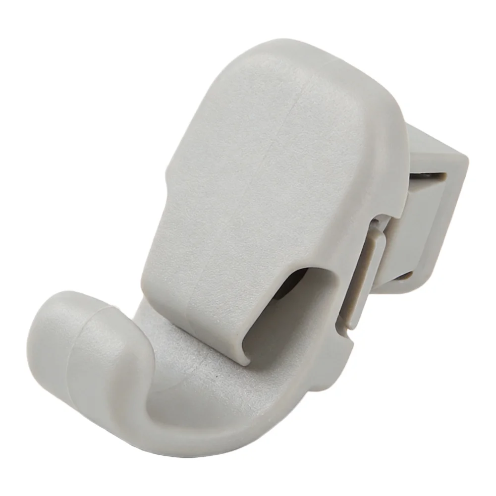 Gray ABS Sunvisor Clip Parts Bracket Replacement Spare Accessories Easy Installation For Mazda 3 Hatchback 2014-15