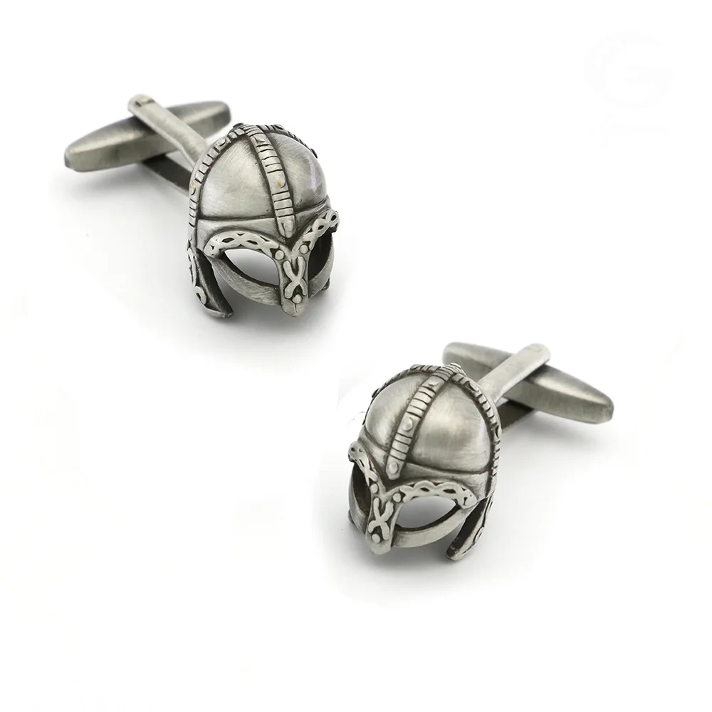 New Design Factory Price Retail Men\'s Cufflinks Copper Material Silver Colour Bullet Design Enamel Cuff Links