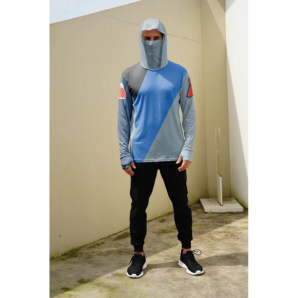 Camisa de manga larga de verano de secado rápido, transpirable, con capucha, ropa de pesca anti-UV, ligera, camisas de pesca