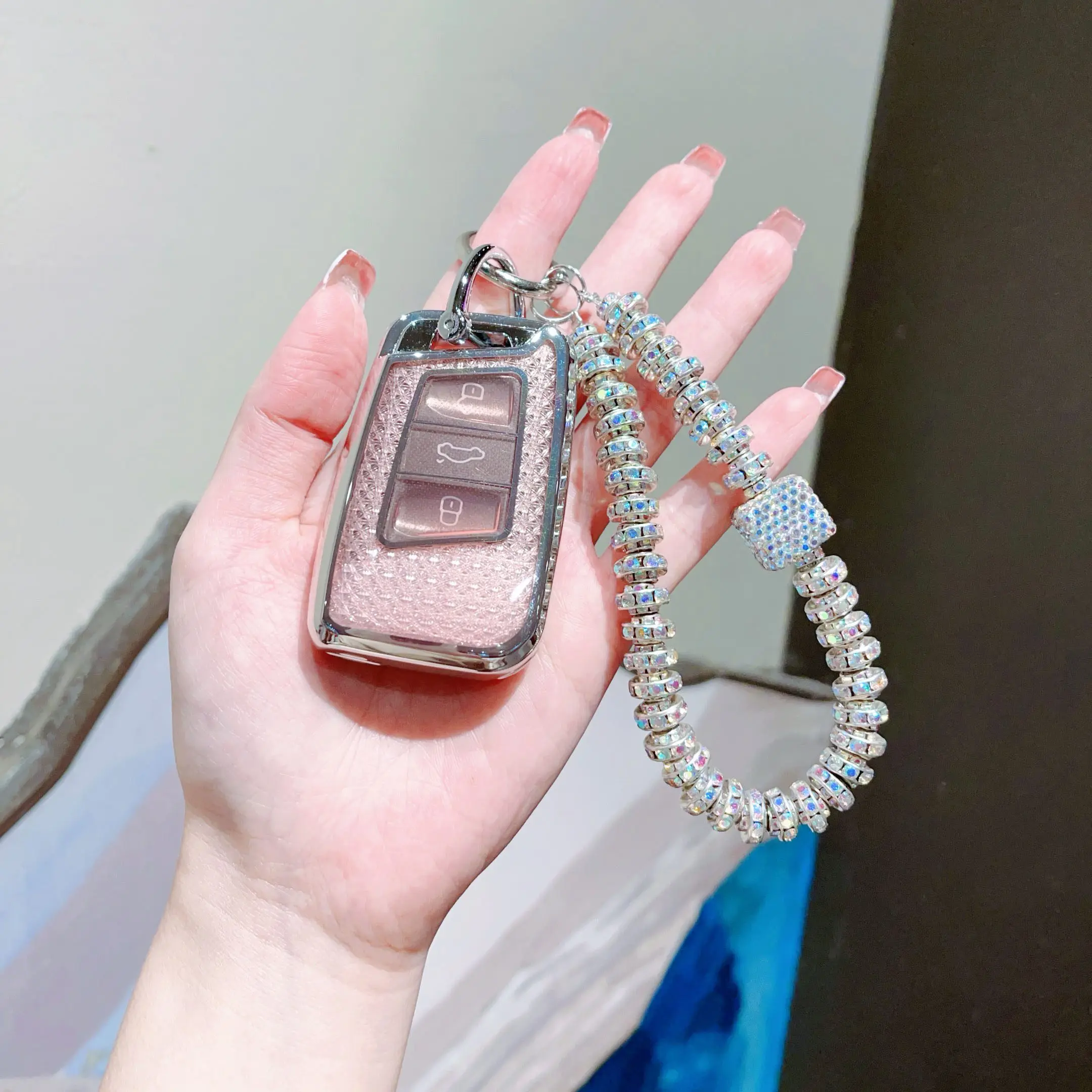 حافظة مفاتيح السيارة غطاء حماية للتحكم عن بعد لشركة فولكس فاجن فولكس فاجن جولف 8 ID.3 ID.4 سكودا اوكتافيا A8 MK4 MK8 GTI R #5