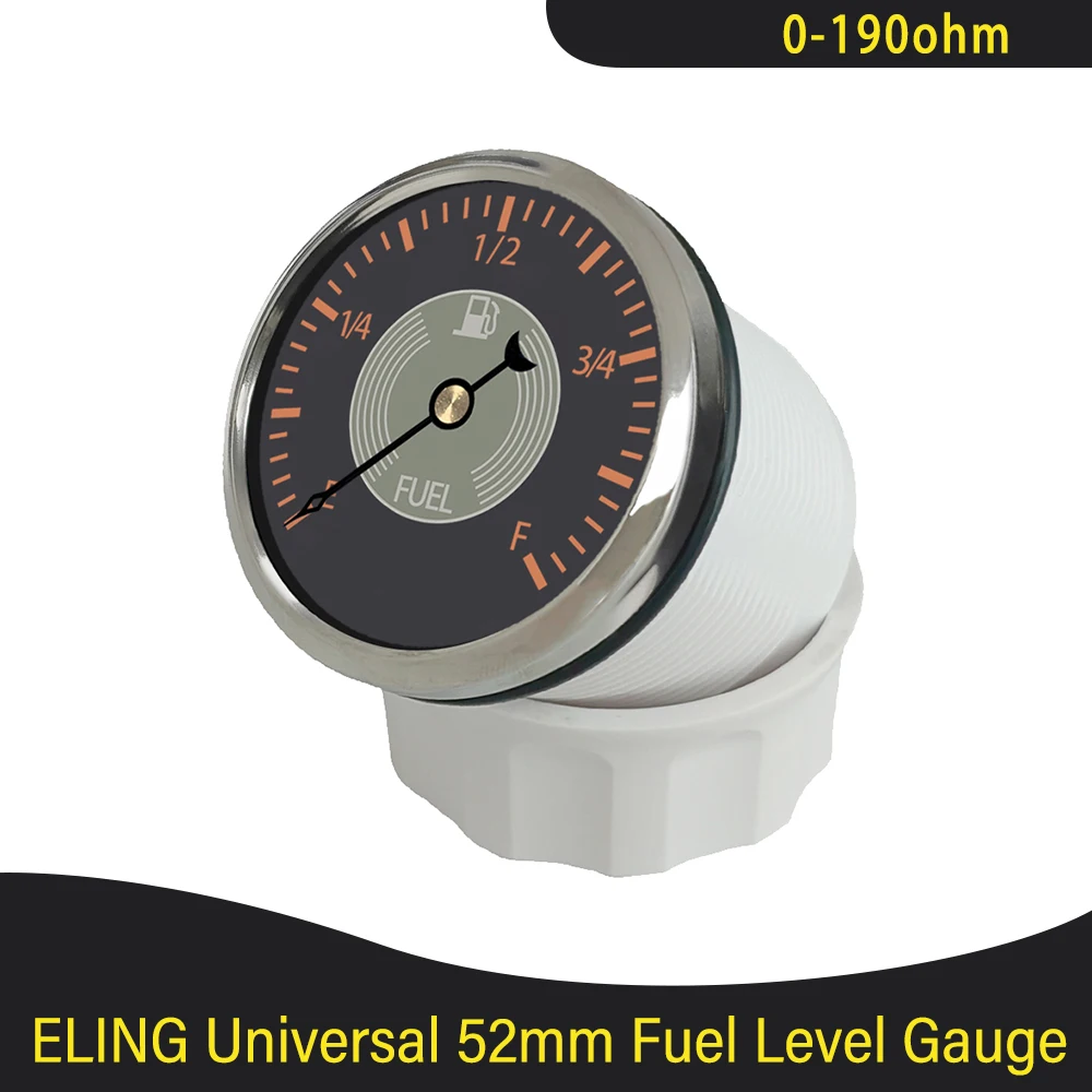 

Водонепроницаемый датчик уровня топлива 52 мм, сигнал 0-190 Ом с красной/желтой подсветкой для грузовиков, судов, мотоциклов, 9-32 В