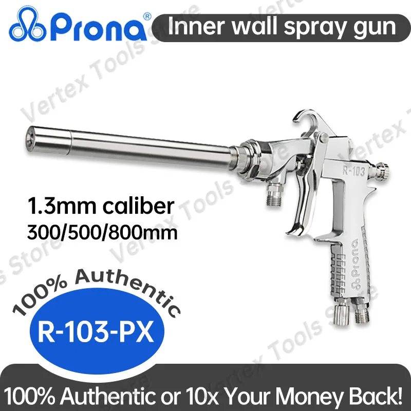Taiwan Prona R-103-PX Paint Spraying Gun Finish Coating Atomizer for Car Sheet Metal Auto Refinish Wood Furniture Industry