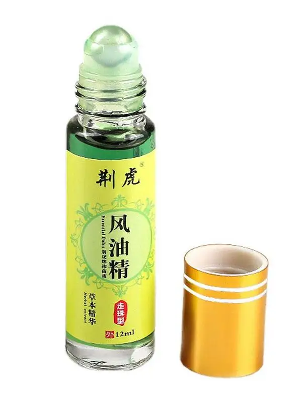 Bálsamo Roll-on, aceite de viento de tigre, esencia para aliviar la mareos, dolor de cabeza, mareos en movimiento, aceite refrescante para prevenir mosquitos, aliviar la mareos