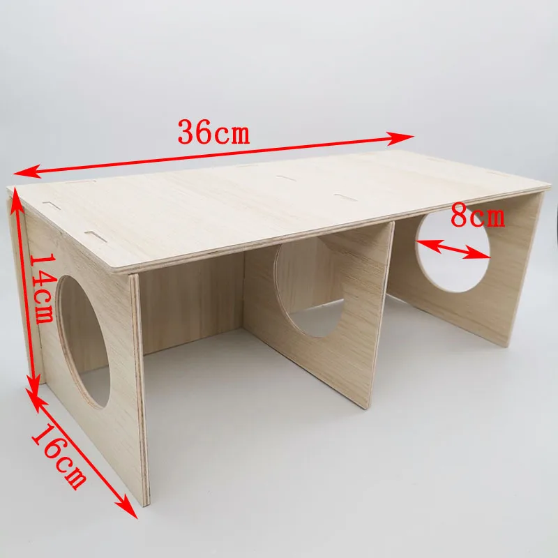 Refugio de madera maciza para hámster, casa de madera para erizo, nido para hámster dorado, dormitorio para cobaya holandesa, casa para gallina, caja de ocultación para hámster