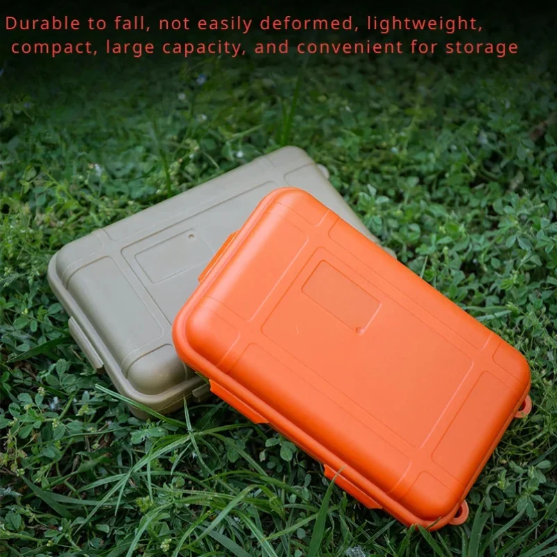 

EDC Tool Box Outdoor Camping Survival Kit Shockproof Waterproof Case Sealed Box Outdoor Survival Storage Box Small.