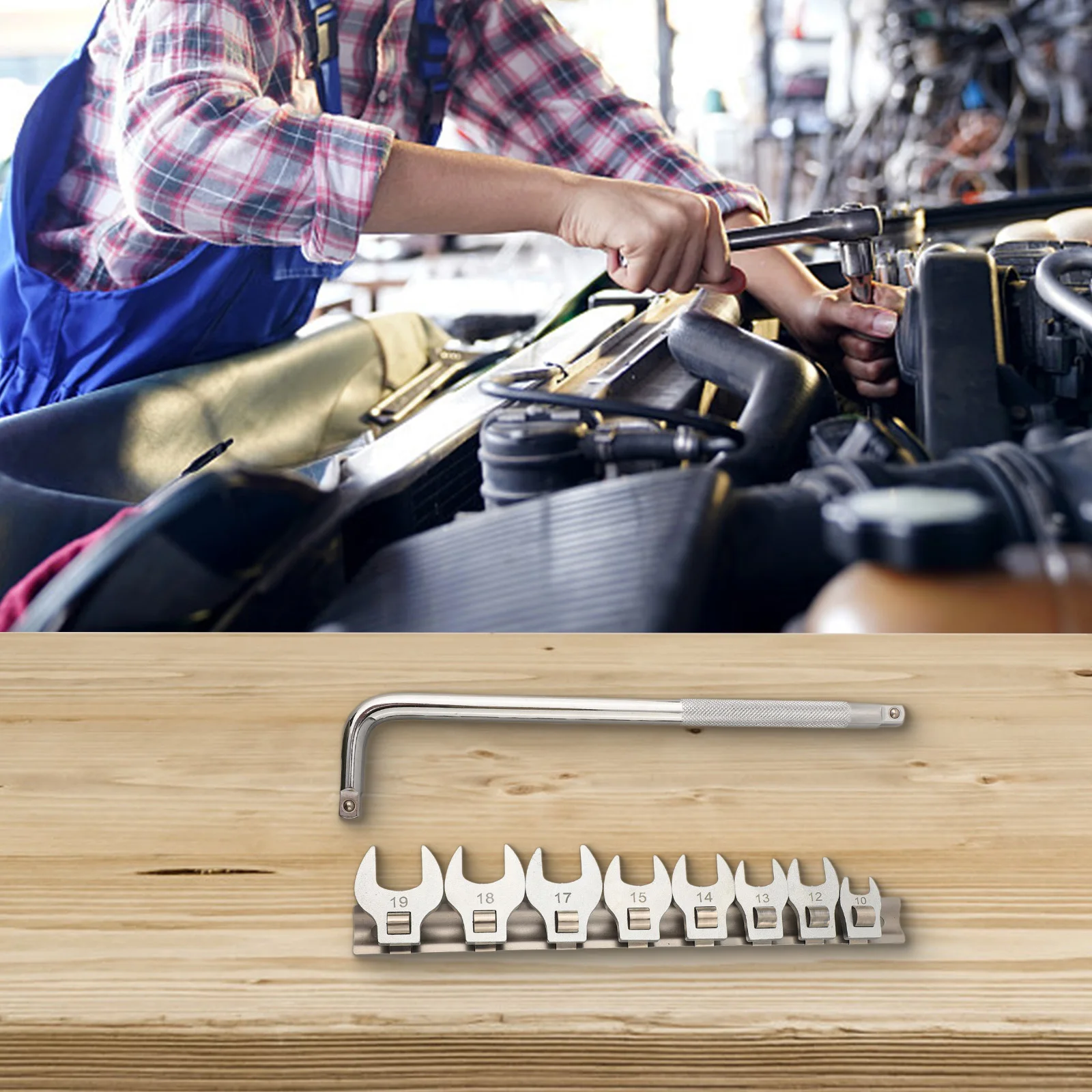 

Reliable and Efficient Metric Open End Spanner with 38 Inch Drive Crowfoot Wrench Essential Automotive Repair Tools
