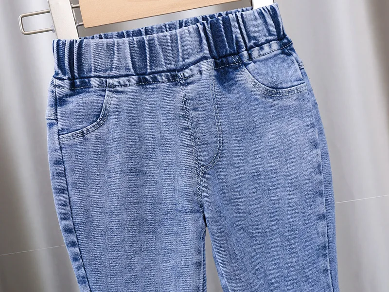 2026 Neue Mädchen-Jeans Kinder Frühling Herbst Mode-Jeans Schlaghosen Mädchen Hochwertige Schleife Freizeit Lange Hosen 0-5 Jahre – Detail 18