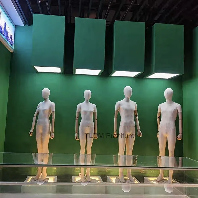 

Манекены для женской одежды в корейском стиле, из массива дерева, имитация куклы, для свадебных платьев, полноразмерные модели, скандинавский дизайн, мужские манекены для витрин, демонстрационные стойки