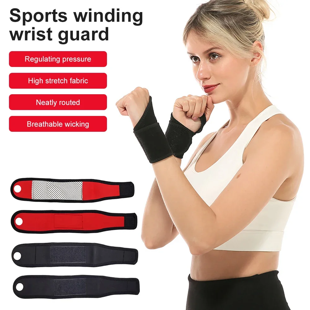 1pcs Sports Winding Wrist Guard Winter Self-heating Wrist Support Brace Guard Protector Gloves Wrist Joint Winding Wristband