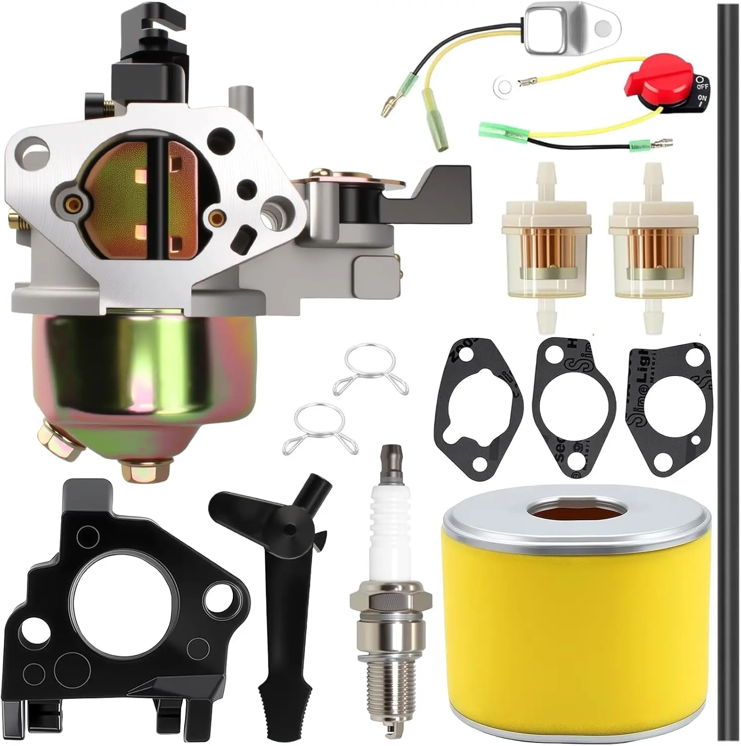 For GX390 GX340 Carburetor Compatible with Honda GX420 WT40XK1 WT40XK2 WT40XK3 Predator 339cc 389cc 420cc 439cc 459cc OHV Engine