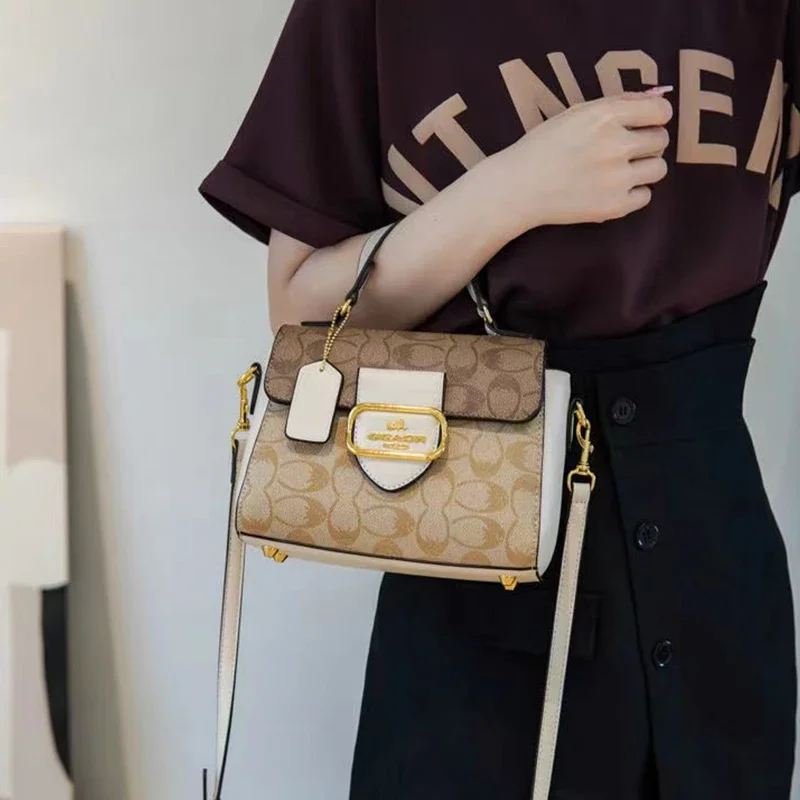 2024 new French handbag design retro shoulder bag versatile fashion crossbody bag