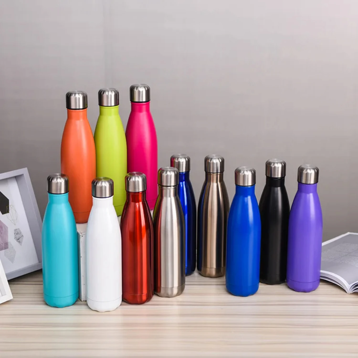 Cola Cup Gift Thermos Tide Brand Motion Kettle 304 Stainless Steel Creative Bottle Insulated Coffee Mug
