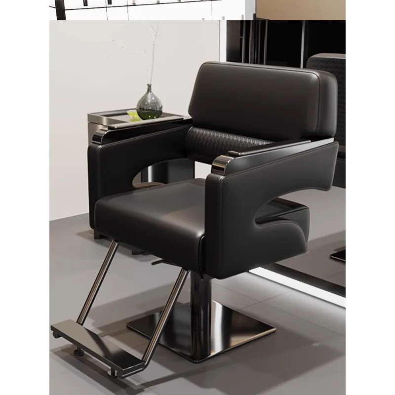 Internet celebrity barber chair trendy barber shop chair hair salon hair chair can be lifted and rotated high-end hair salon hai