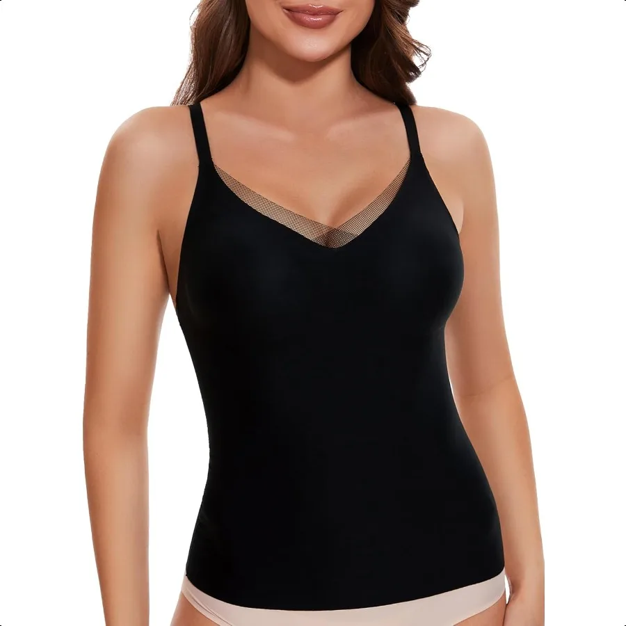 

V Lace Wirel Camisole Tank Tops for Women Seaml Spaghetti Straps Camis