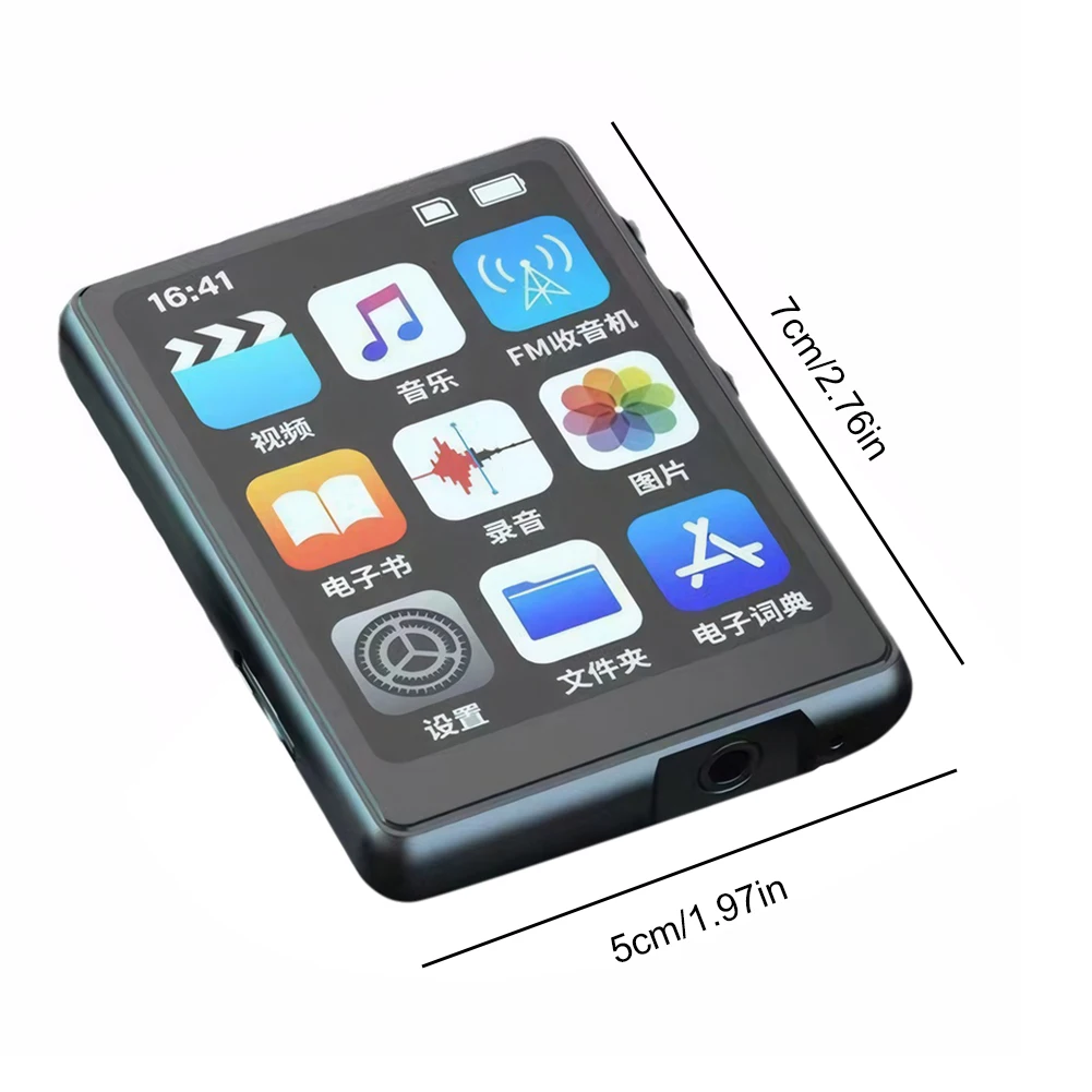 مشغل MP3 محمول بلوتوث 5.0 مكبر صوت ستيريو للموسيقى جهاز مشي صغير محمول مشغل موسيقى رياضي مشغل Mp4 يدعم راديو FM #6