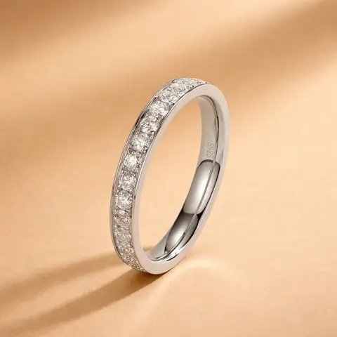 Custom Lab Grown Diamond VVS Clarity D Color 9K 14K Gold 1ct Anniversary Promise Engagement Wedding Ring for Women