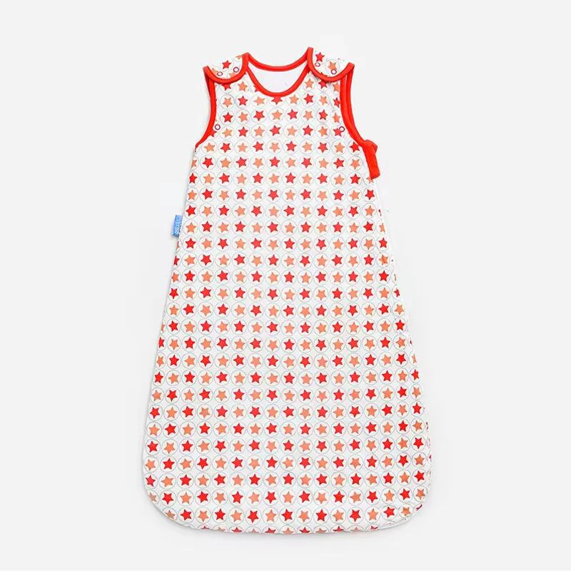 Cute Newborn Anti-kick Quilt One-piece Sleeping Bag Children's Vest-style Cotton Sleeping Bag Cartoon Pattern Baby Sleeping Bag