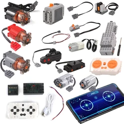 RC APP Car LED Control Device 88002 80003 80004 PF Parts MOC Motor Servo Power Building Blocks Compatible With LEGO Bricks Toys