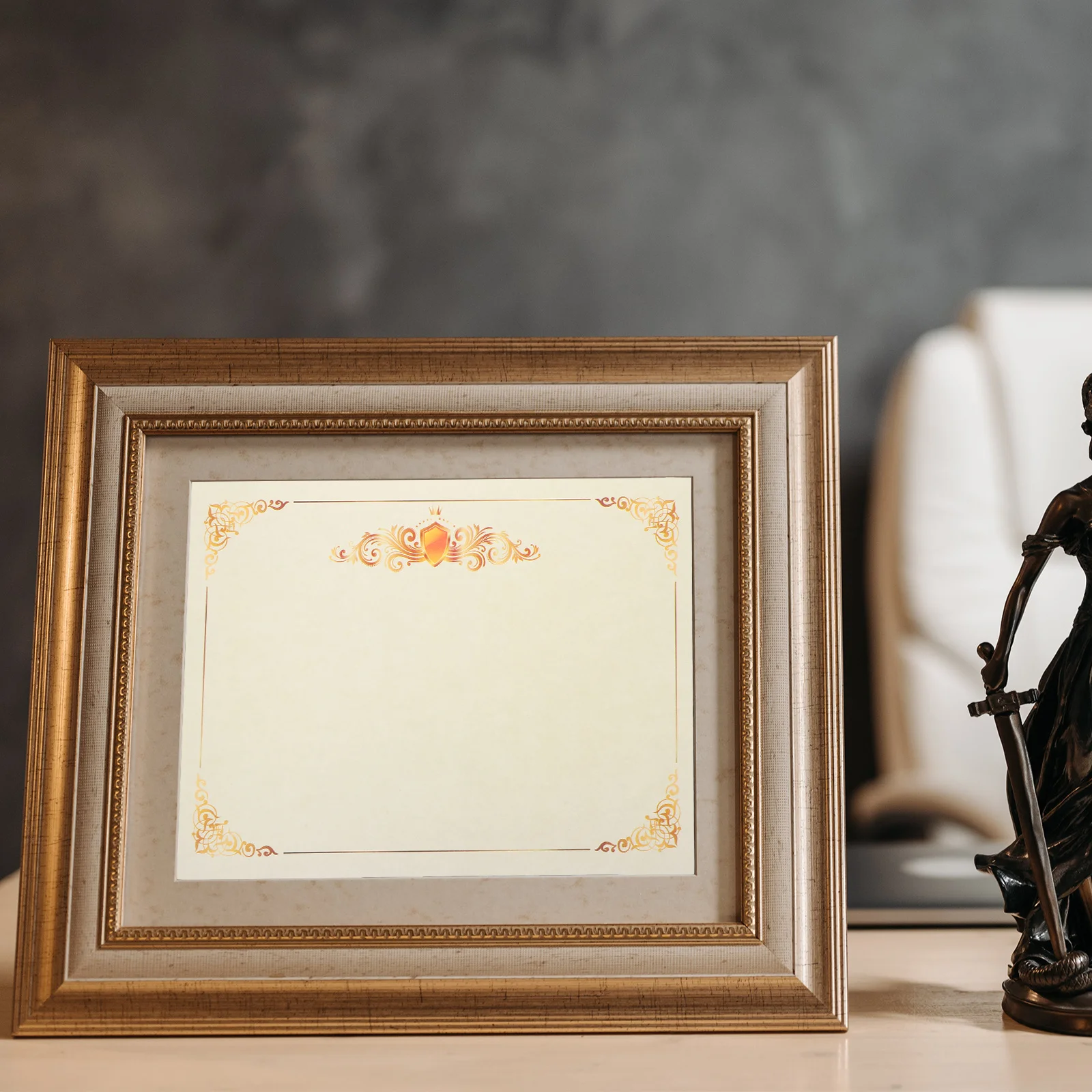 

100 листов бумаги для печати сертификатов, пустая бумага для дипломов и сертификатов с цветочным орнаментом для награждения сотрудников и студентов