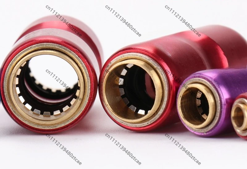 Explosion-proof Double Layer Pneumatic Air Hose Fitting 8mm Straight Tee Connector for Truck Air Line System