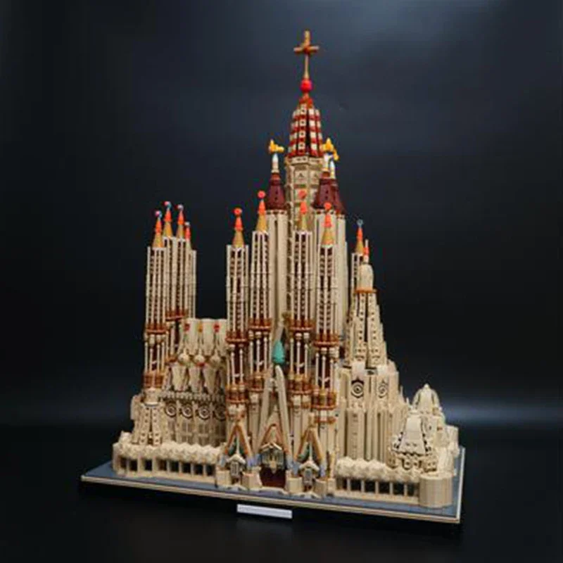 Fast delivery MOC-65795 Sagrada Familia Barcelona Church small particle assembled building block building model toy