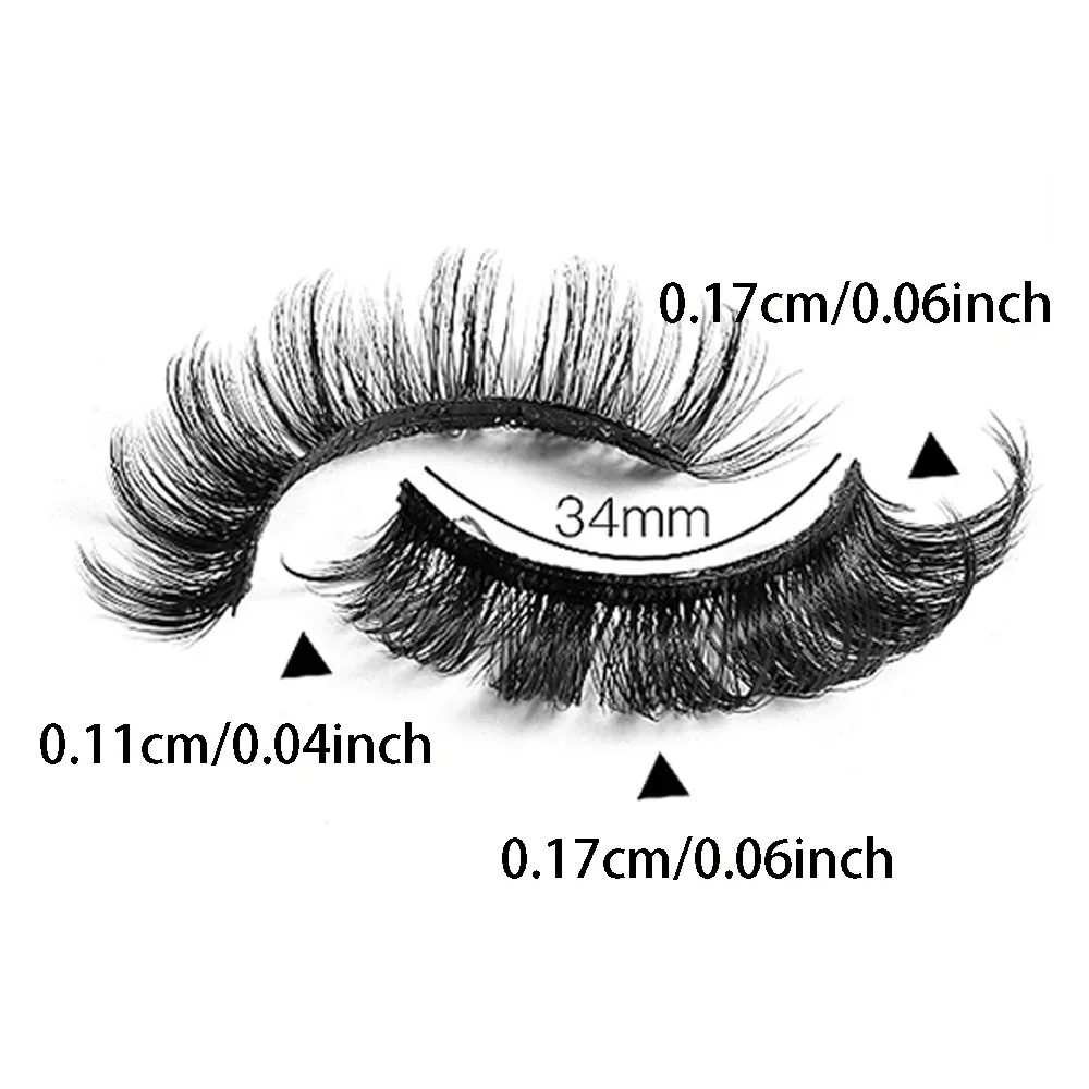 10 คู่รัสเซีย Strip ขนตาปลอม Dramatic Fluffy ขนตาปลอม D Curling ธรรมชาติ 3D สามมิติขนตา