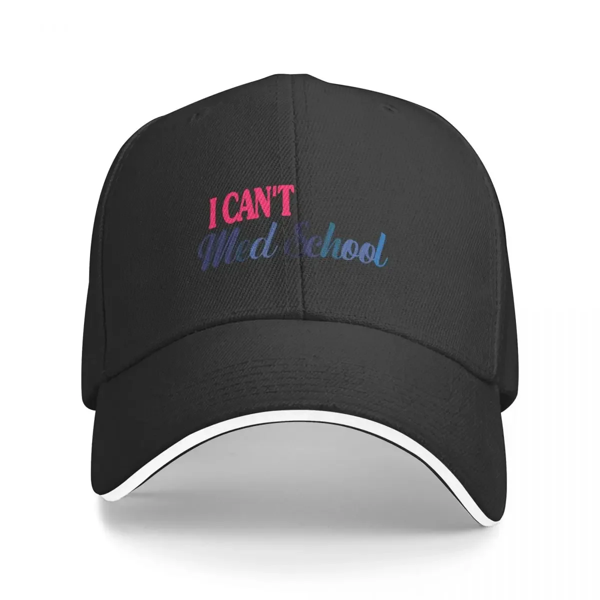 I Can't I'm In Med School, funny Medical Student sticker Baseball Cap New In Hat Vintage black Woman Men's