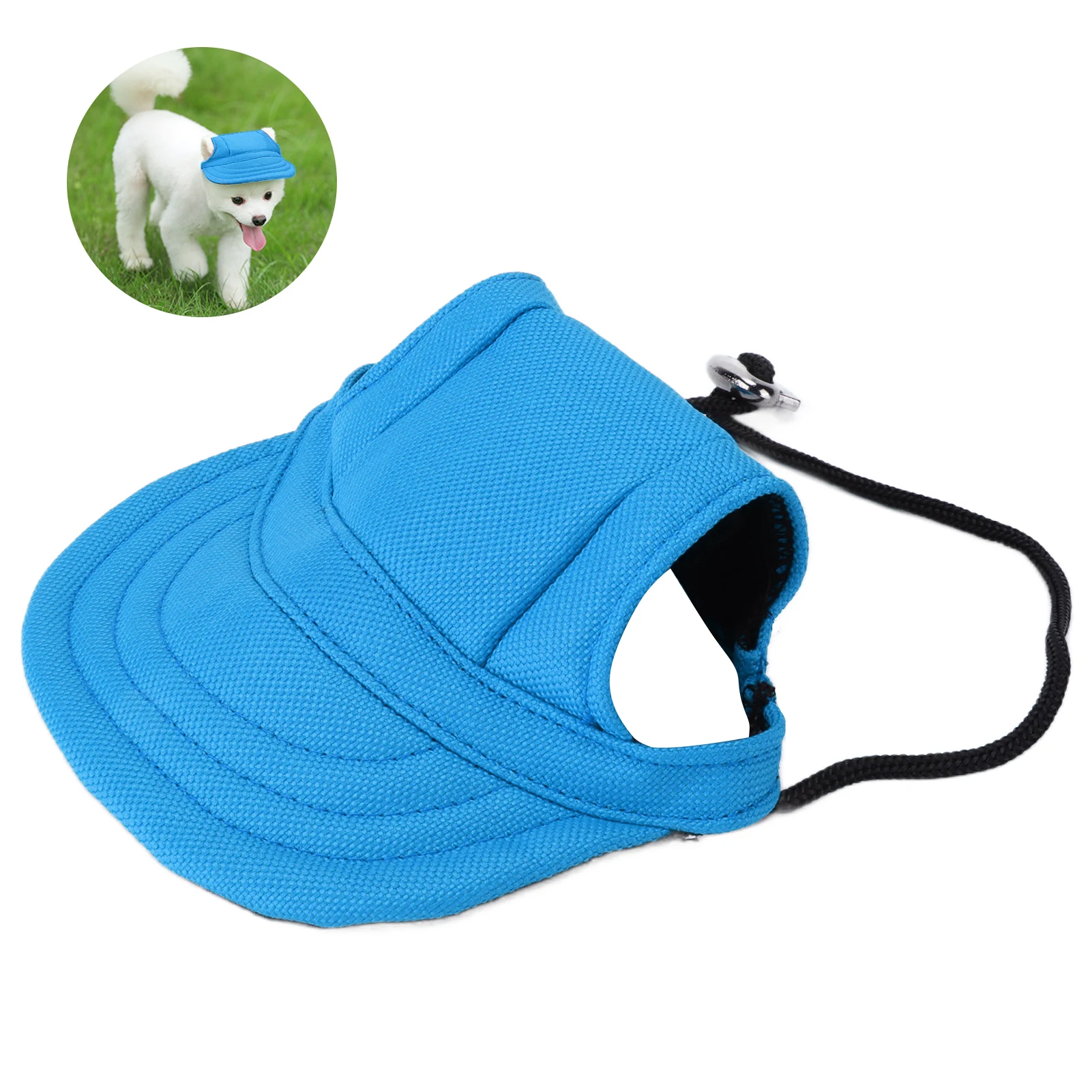 

Dog Baseball Hat Sun Protection Comfortable Adjustable Pet Sports Hats With Ear Holes For Small Dogs