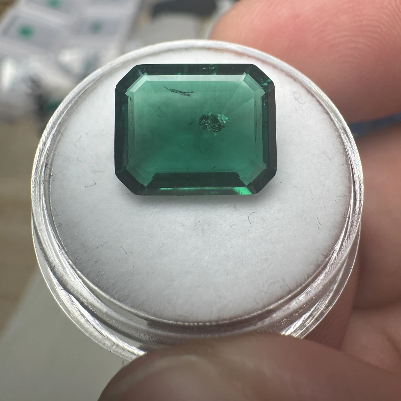 Lab Grown Emerald Zambia Green Color Loose Gemstones for Diy Jewelry Making Selectable  AGL Certificate