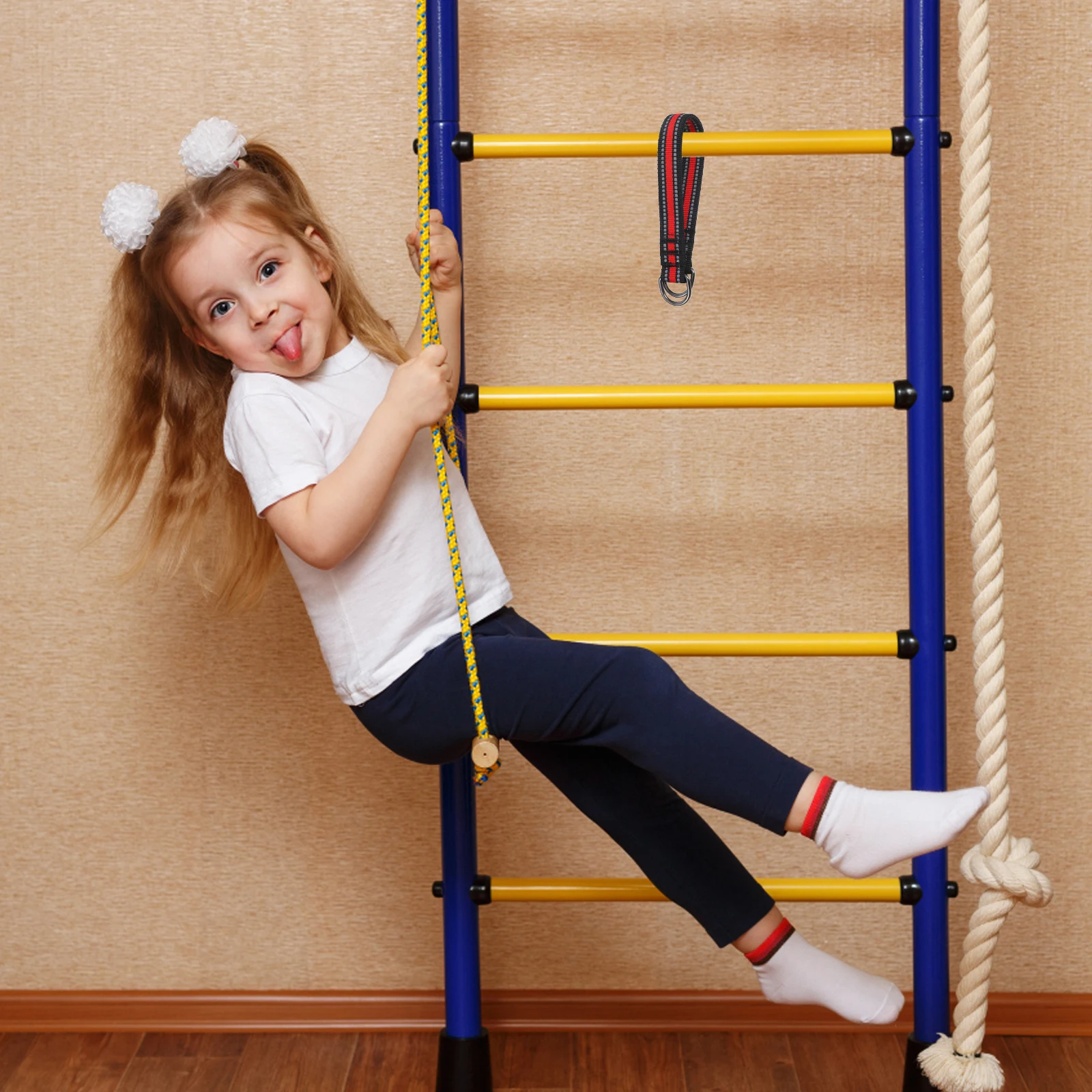 

2Pcs Rust Resistant Metal Buckles Hammock Straps Swing Seat Hanging Strap Tree Swing Connector For Indoor And Outdoor Use