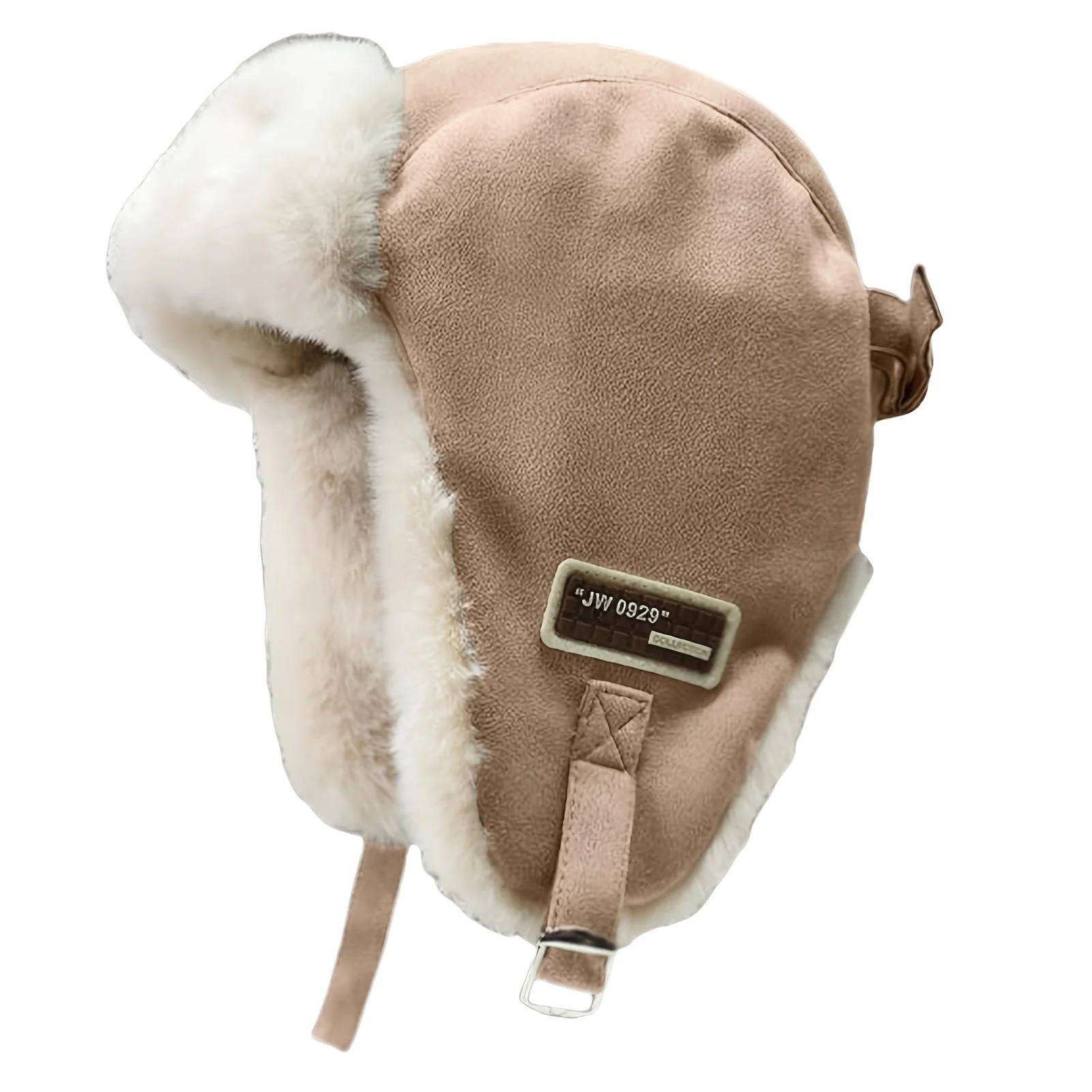 

Ветрозащитная флисовая шапка с съемным пушистым помпоном и регулируемым ремешком - унисекс, мягкая и теплая зимняя шапка, подходит для