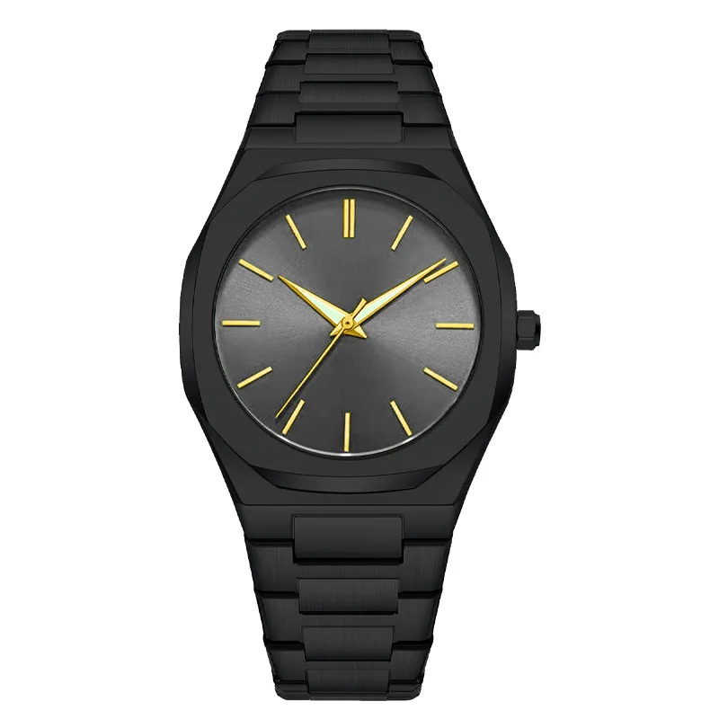 Luxury Round Sports Men's Watch Waterproof Luminous Quartz Stainless Steel Men's Watch Reloj Can Customize Brand Logo