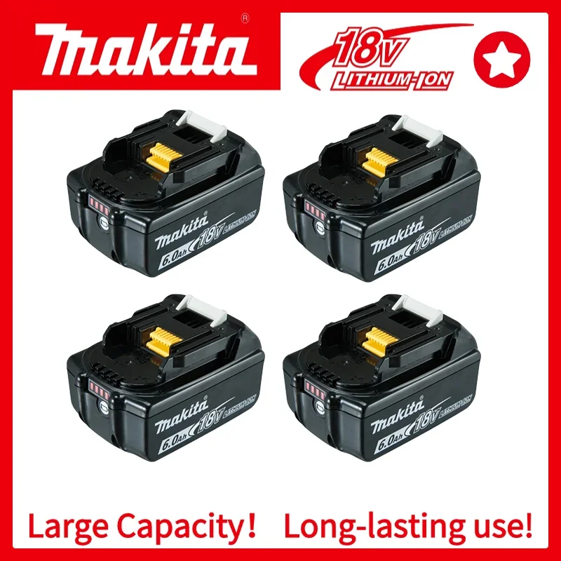 

Genuine Makita 18V Battery, 6Ah Capacity, Batterie Makita 18V for LXT Series, Fast Recharge , Great for Home Renovation.