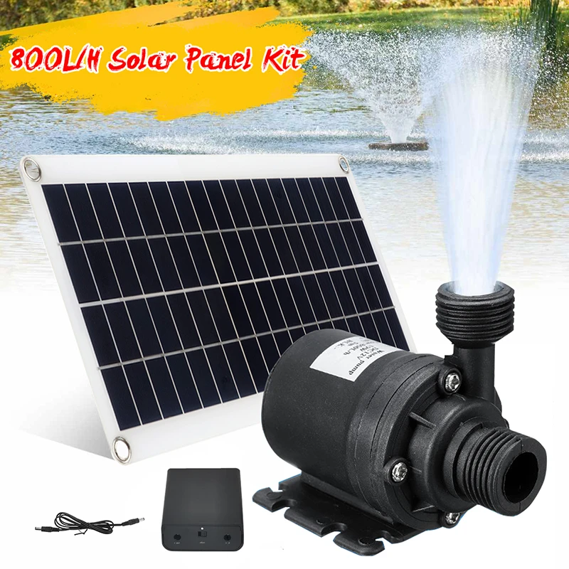 Kit pannello solare 800L/H pompa dell\'acqua solare senza spazzole cella solare pannello fotovoltaico fontana pompa dell\'acqua pompa per laghetto per