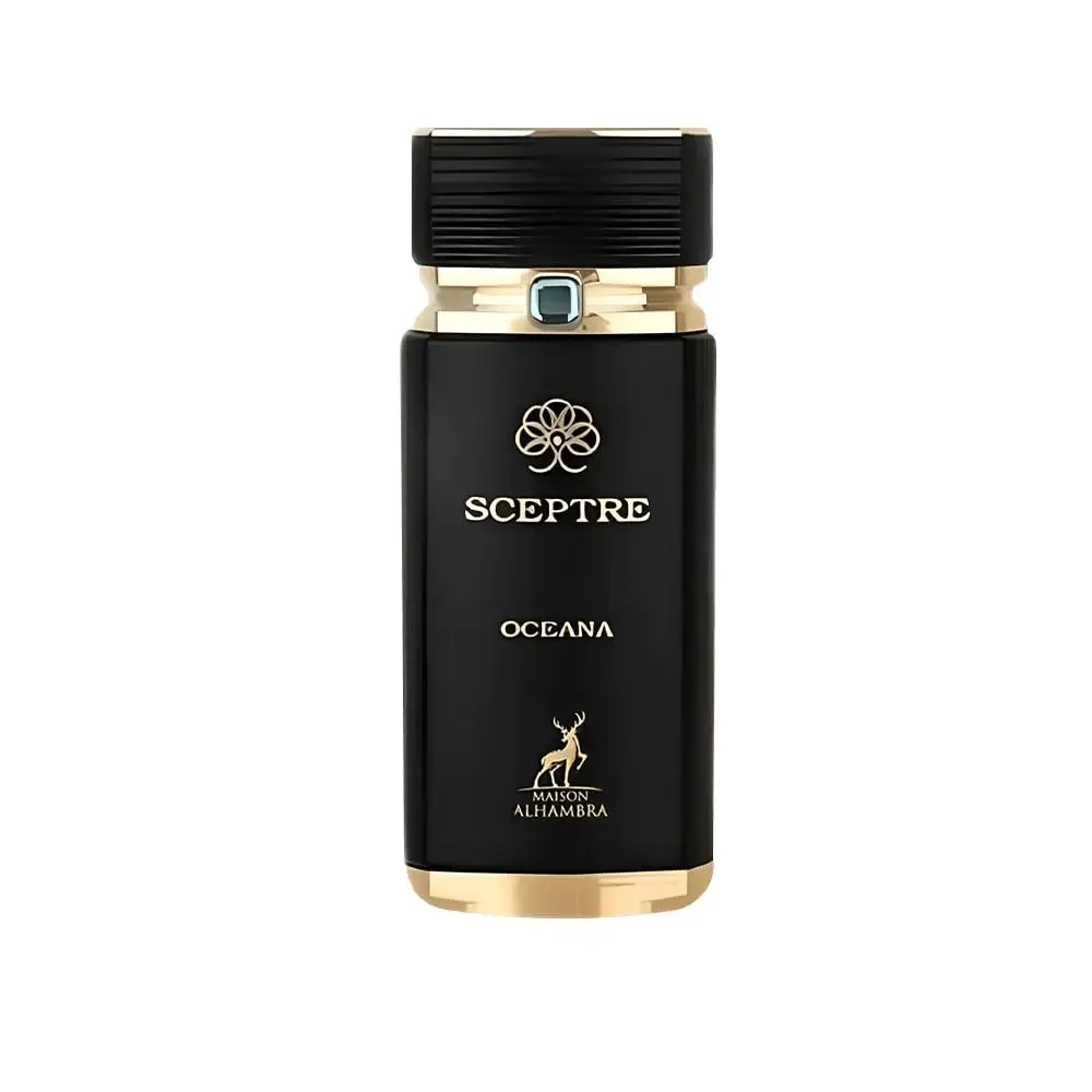 Original Maison Alhambra Sceptre Oceana Eau De Parfum 100ml Aquatic Citrus Woody Musk Perfume Luxury Gemstone Black Gold Bottle Unisex Gift Set - view 2